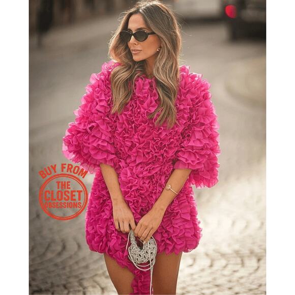 ZARA Blogger Fave Textured Coat with Self-Belt NWT 💗 - Picture 4 of 16